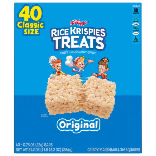 Rice Krispies Treats Original Crispy Marshmallow Squares - 40 Each
