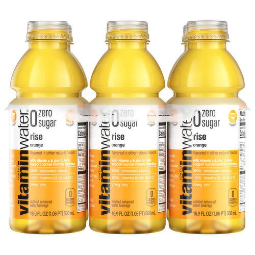 vitaminwater  Sugar Rise, Electrolyte Enhanced Water W/ Vitamins, Orange Drinks