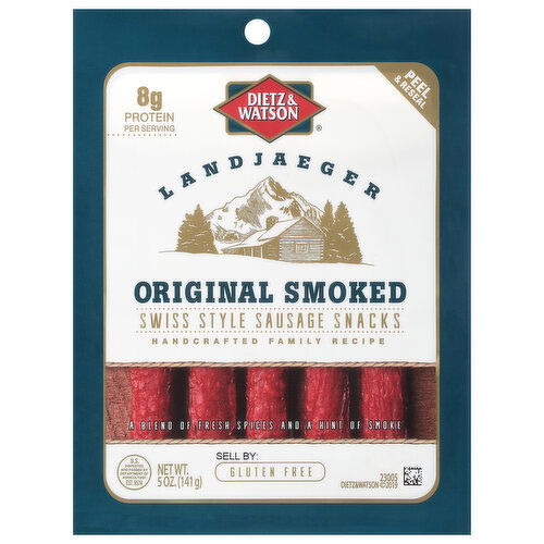 Dietz & Watson Swiss Style Original Smoked Sausage Snacks - 5 Ounce