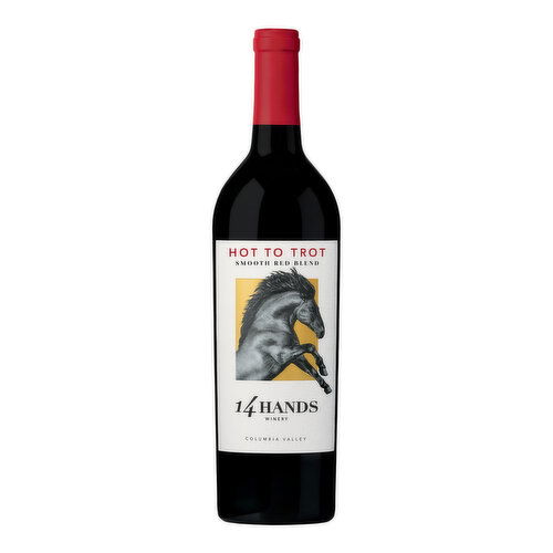 14 Hands Smooth Red Blend Hot to Trot Washington Wine, 750 ml    