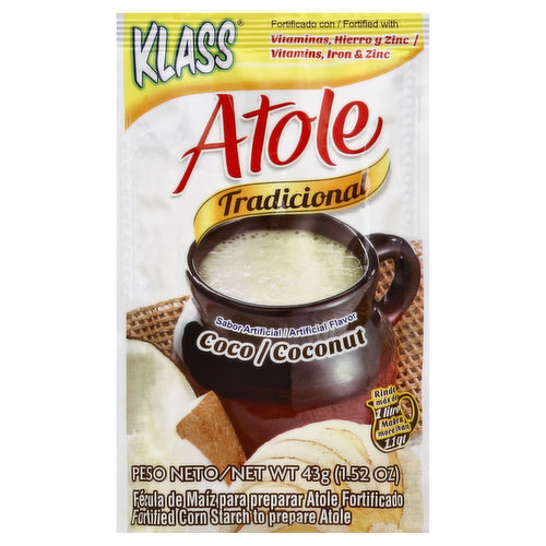 Klass Drink Mix, Atole, Coconut