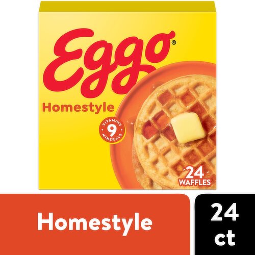 Eggo Frozen Waffles, Homestyle, Family Pack