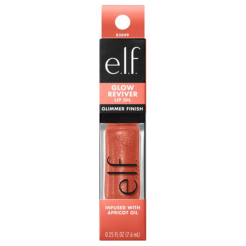 e.l.f. Super-Neutral Glimmer Finish Glow Reviver Lip Oil - 0.25 Fluid Ounce