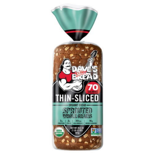 Dave's Killer Bread Thin-Sliced Organic Sprouted Whole Grains Bread - 20.5 Ounce