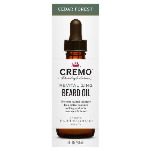 Cremo Beard Oil, Revitalizing, Cedar Forest