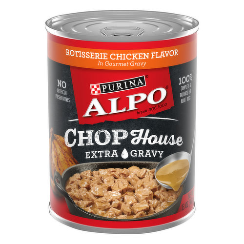 Alpo Gravy Wet Dog Food, Chop House Rotisserie Chicken Flavor