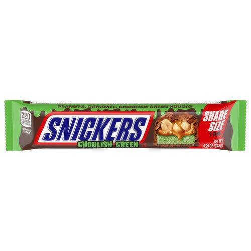 Snickers Bars, Ghoulish Green, Share Size