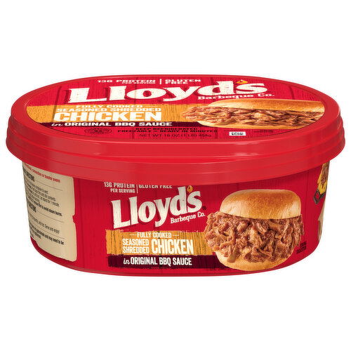 Lloyd's Chicken, in Original BBQ Sauce, Seasoned Shredded