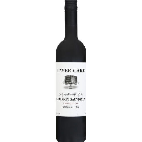 Layer Cake Cabernet Sauvignon, California USA, Vintage 2018 - 750 Milliliter