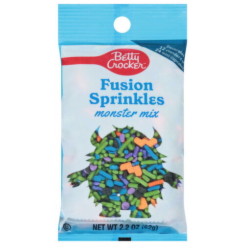 Betty Crocker Fusion Sprinkles, Monster Mix - 2.2 Ounce
