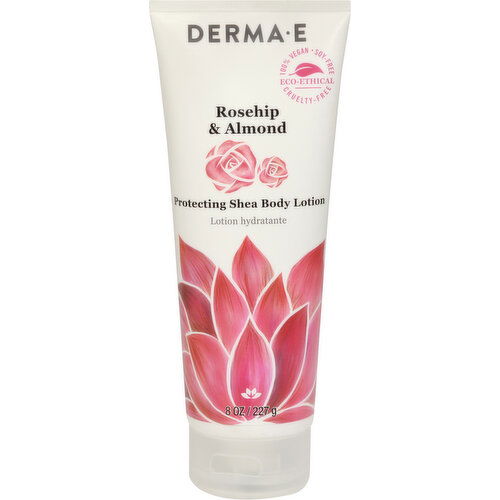 Derma E Body Lotion, Protecting Shea, Rosehip & Almond