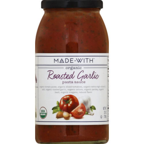 Made With Pasta Sauce, Organic, Roasted Garlic