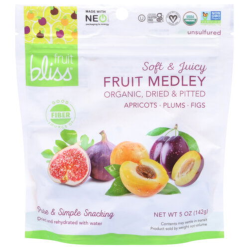 Fruit Bliss Fruit Medley, Organic, Dried & Pitted