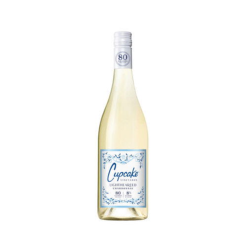 Cupcake Lighthearted Chardonnay California White Wine, 750 ml    