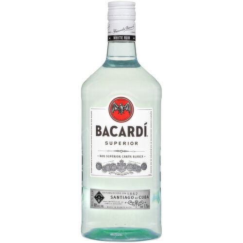 Bacardi Superior Light Rum, 1.75 L    