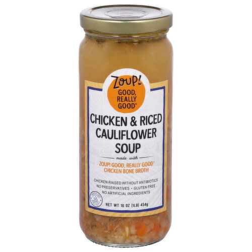 Zoup! Chicken & Riced Cauliflower Soup - 16 Ounce