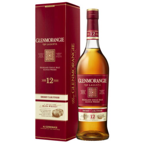 Glenmorangie Aged 12 Years The Lasanta Single Malt Scotch Whisky, 750 ml - 750 Milliliter