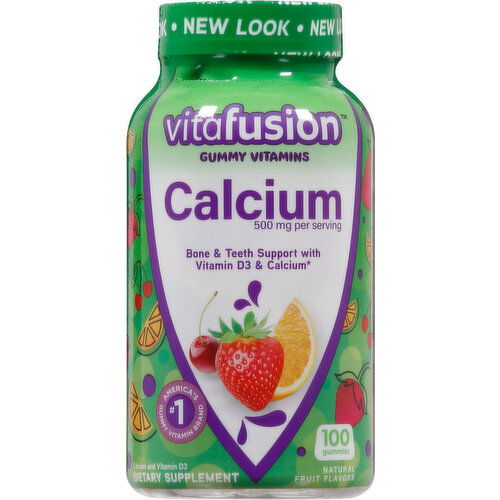 Vitafusion Gummy Vitamins, Calcium, Fruit Flavors