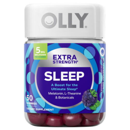 Olly Sleep, Blackberry Zen, Extra Strength, Gummies