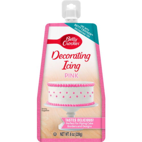 Betty Crocker Decorating Icing, Pink - 8 Ounce