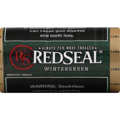 RedSeal Tobacco, Wintergreen, Smokeless