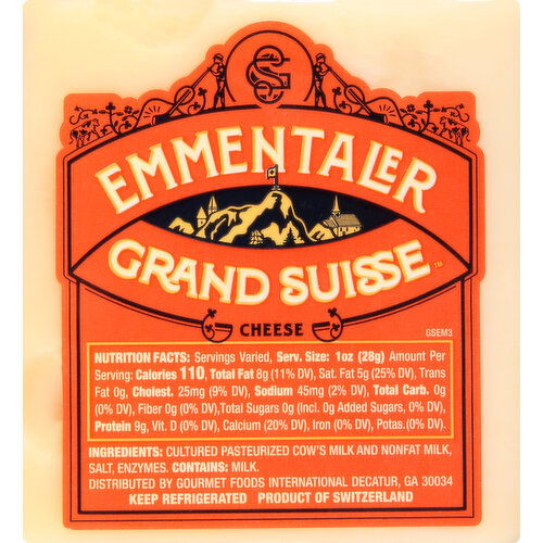 Grand Suisse Cheese, Emmentaler