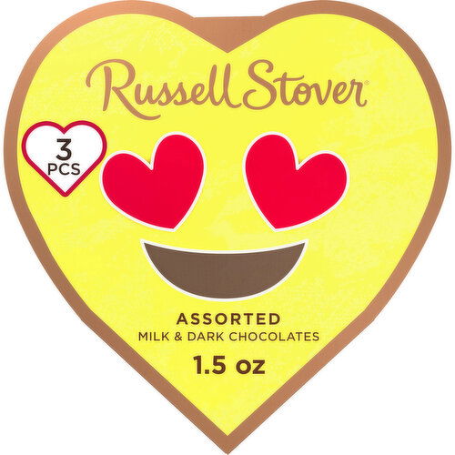 Russell Stover Conversation Heart Assorted Milk & Dark Chocolate Gift Box