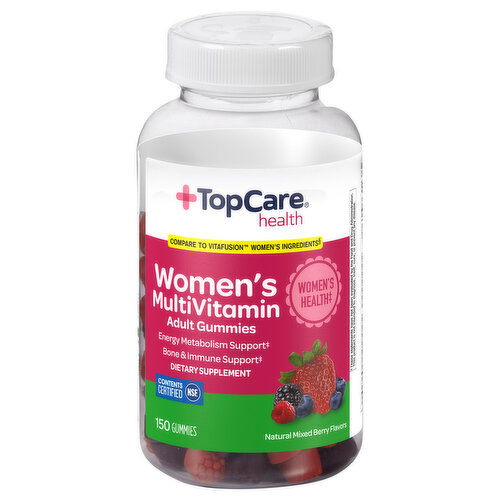 TopCare Multivitamin, Women's, Adult Gummies, Mixed Berry Flavors