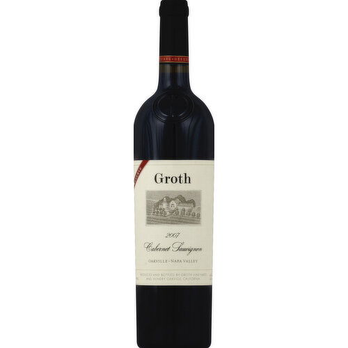 Groth Cabernet Sauvignon, Napa Valley, 2007