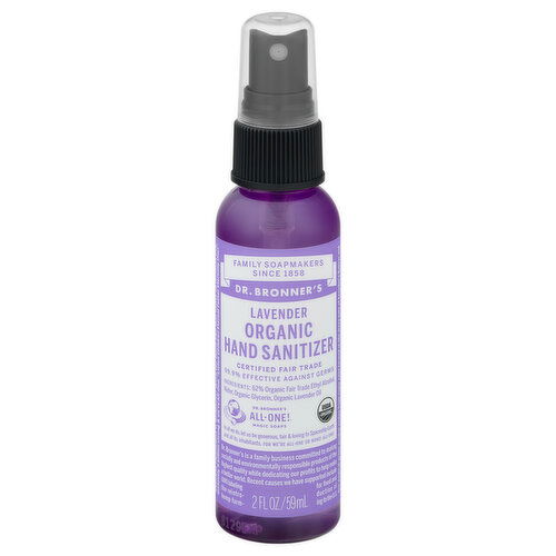 Dr. Bronner's Hand Sanitizer, Organic, Lavender