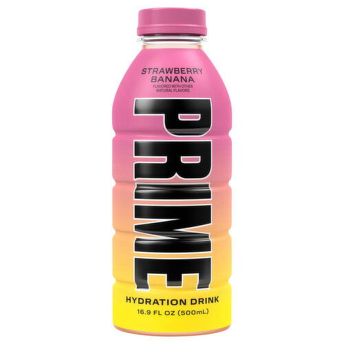 Prime Hydration Drink, Strawberry Banana - 16.9 Fluid Ounce
