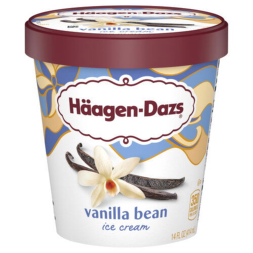 Haagen-Dazs Ice Cream, Vanilla Bean - 14 Fluid Ounce