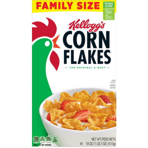 Corn Flakes Cereal, Family Size