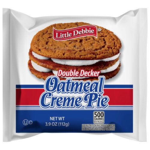 Little Debbie Creme Pie, Double Decker, Oatmeal