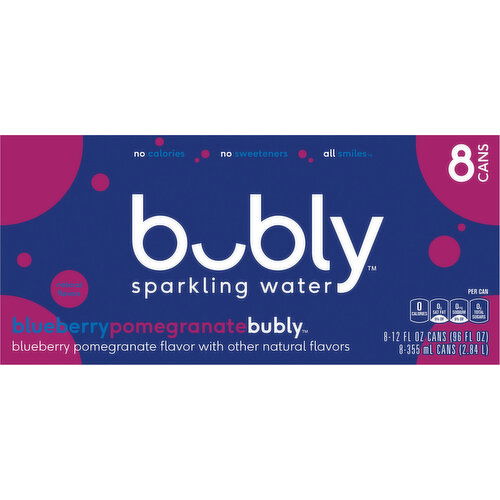 Bubly Sparkling Water, Blueberry Pomegranate