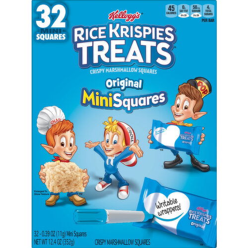 Rice Krispies Treats Crispy Marshmallow Squares, Original, MiniSquares