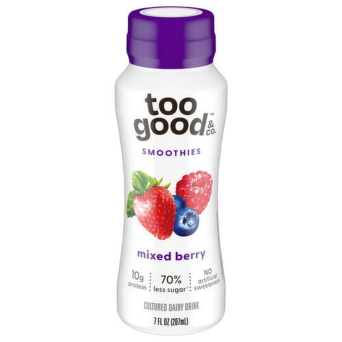Too Good & Co. Mixed Berry Smoothies - 7 Fluid Ounce