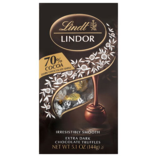 Lindt Truffles, Extra Dark Chocolate, 70% Cocoa