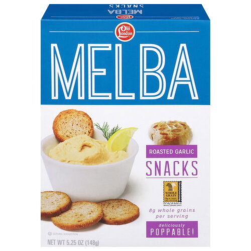 Old London Melba Snacks, Roasted Garlic