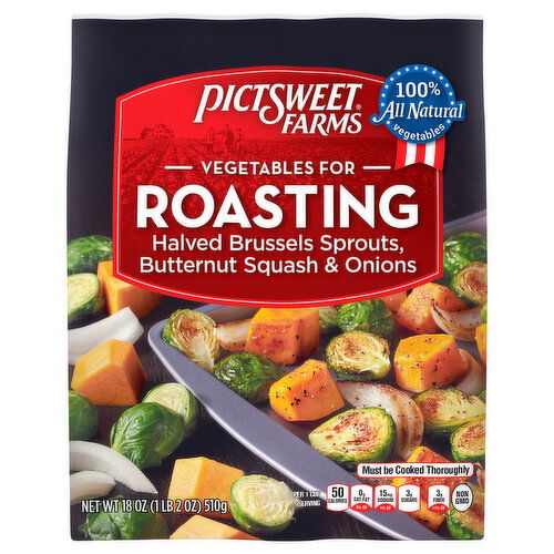 Pictsweet Farms Vegetables for Roasting Halved Brussels Sprouts, Butternut Squash & Onions