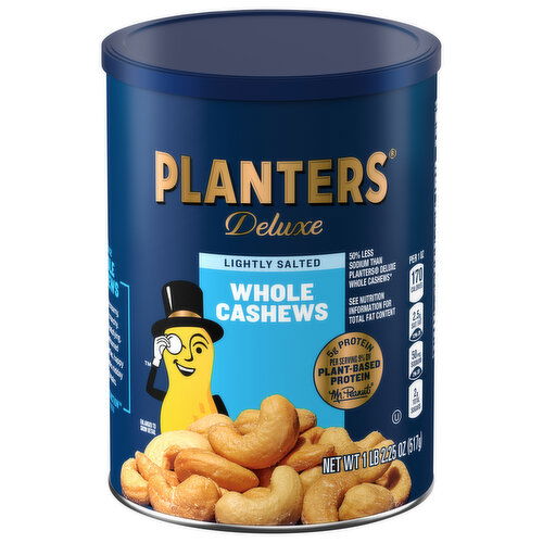 Planters Cashews, Lightly Salted, Whole