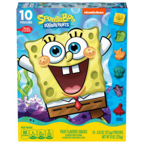 SpongeBob SquarePants Fruit Flavored Snacks - 10 Each