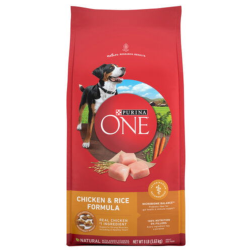 Purina One Dog Food, Natural, Chicken & Rice Formula, Adult