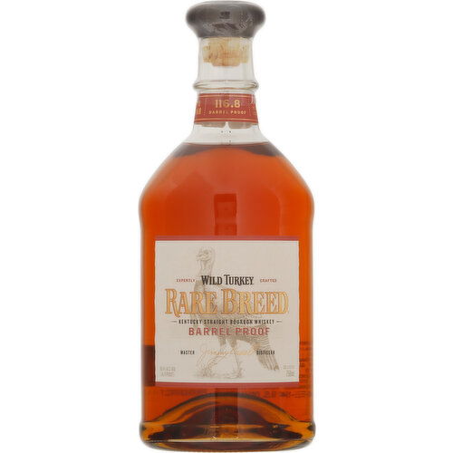 Wild Turkey Bourbon Whiskey, Kentucky Straight, Barrel Proof