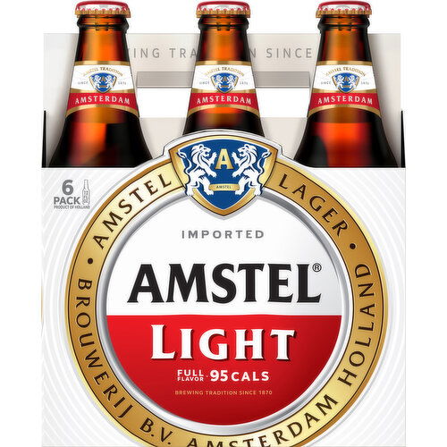 Amstel Light Beer, Lager, 6 Pack - 6 Each