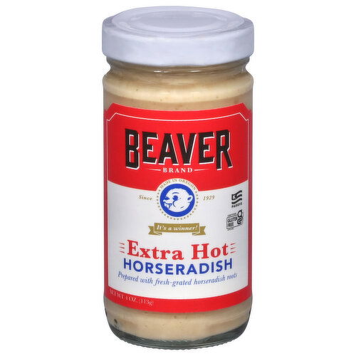 Beaver Brand Extra Hot Horseradish - 4 Ounce