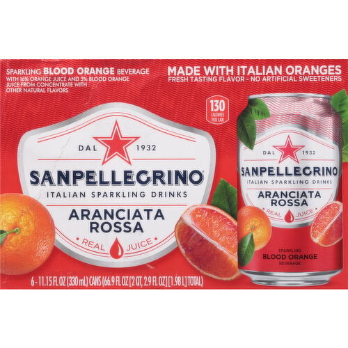 Sanpellegrino Sparkling Beverage, Blood Orange