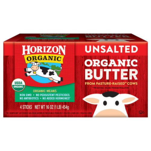 Horizon Organic Butter, Organic, Unsalted