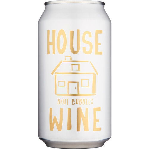 House Wine Brut Bubbles Sparkling Wine Can, 355 ml    