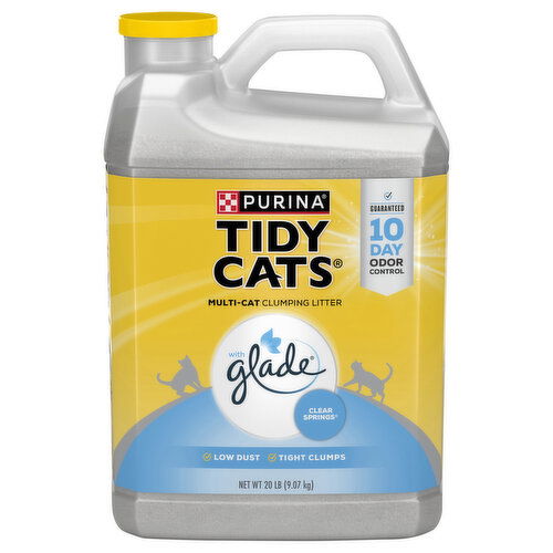 Tidy Cats Clumping Litter, Multi-Cat, Clear Springs